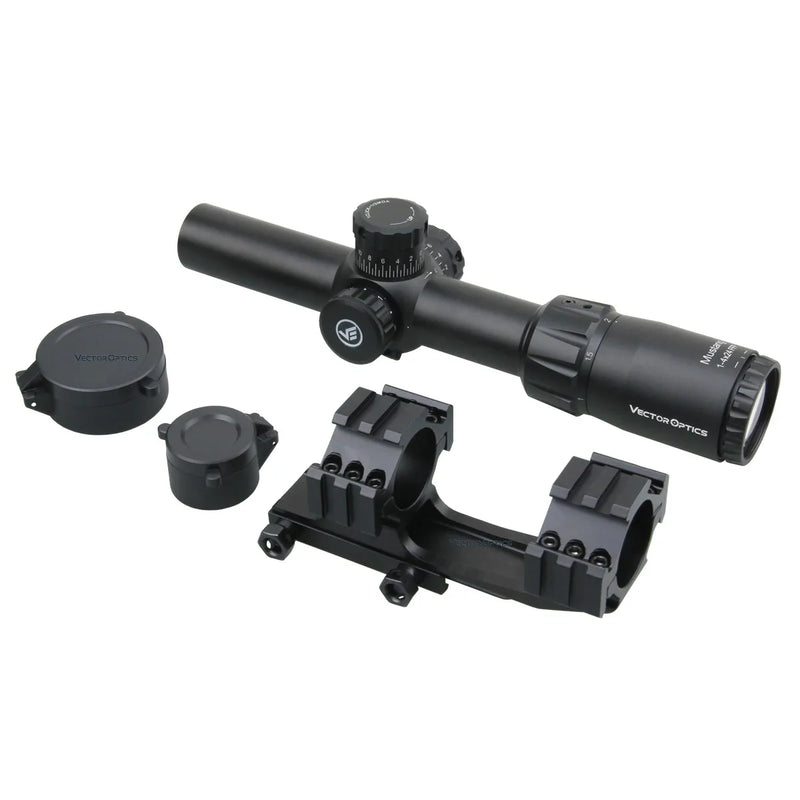 MIRA Vector Optics Mustang 1-4x24 FFP com mount  para AR 15 M4